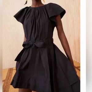 Ulla Johnson Mae Mini Black Dress Sz 4